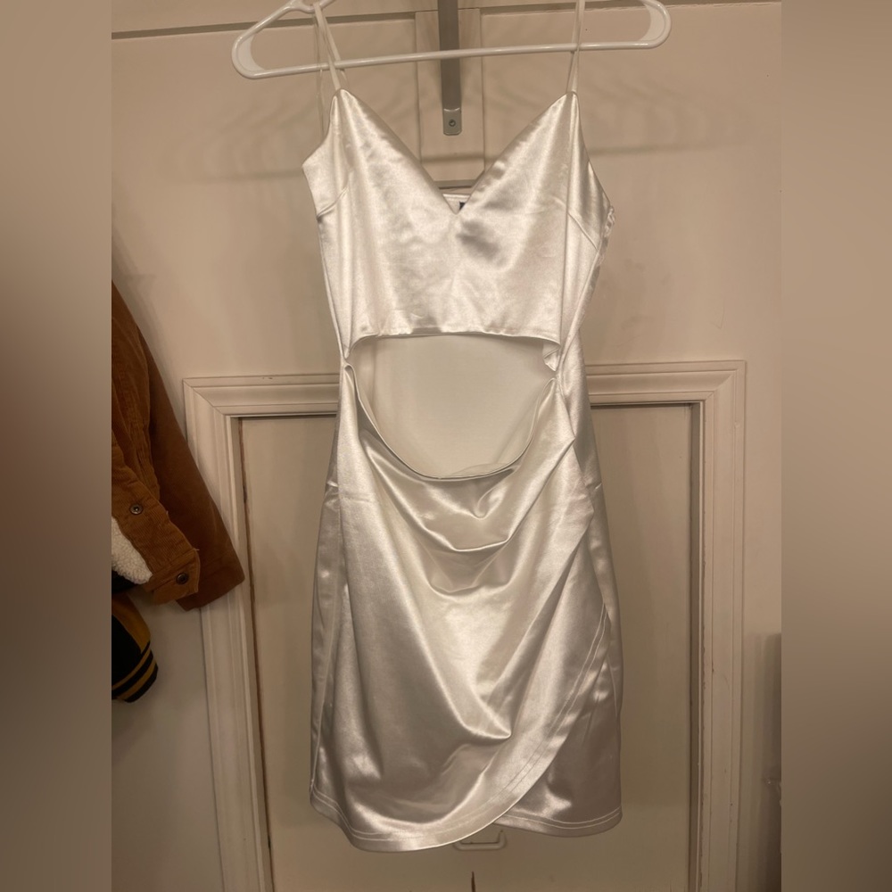 White Cut Out Windsor Dress